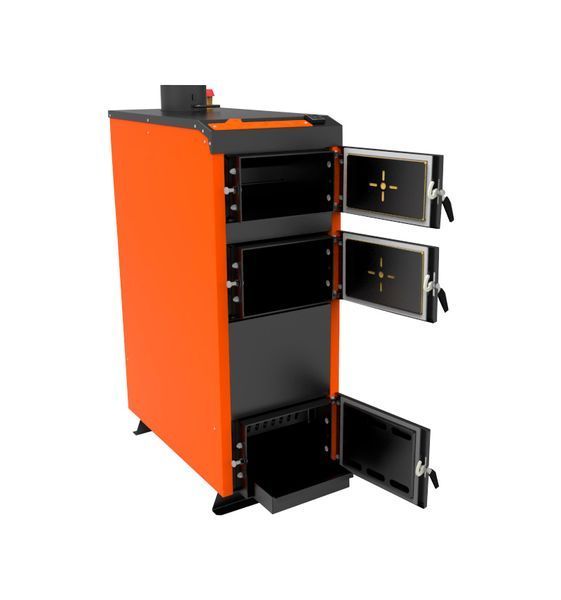 Твердотопливный котел Витязь Comfort 40 кВт (5 мм) дымоход вверх