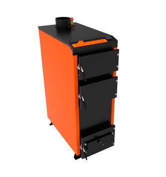Твердотопливный котел Витязь Comfort 40 кВт (4 мм) дымоход вверх