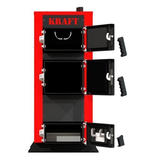 Котел на дрова Kraft серія E new, 12 з автоматичним керуванням